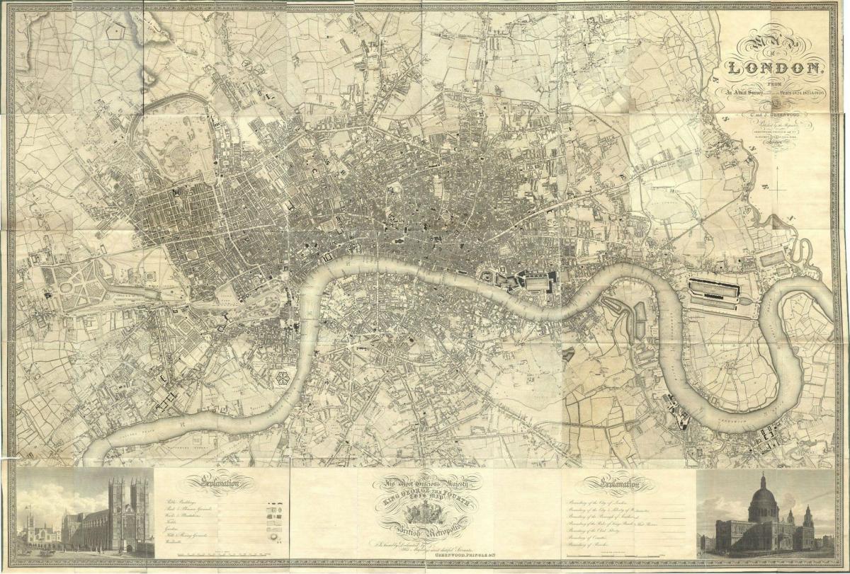 mapa de Londres victoriano