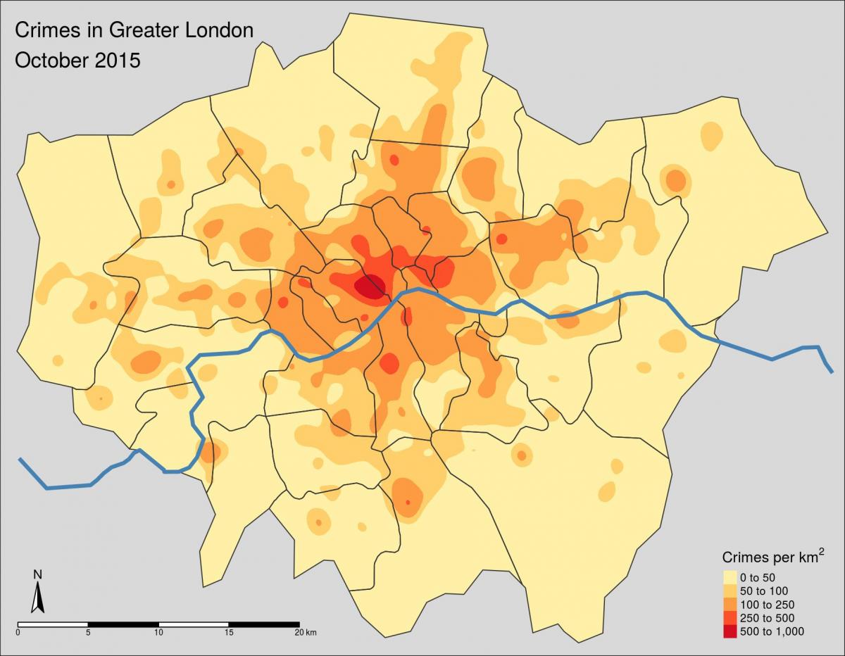 mapa de Londres crimen