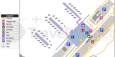 Mapa de aeropuerto de Stansted
