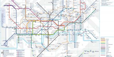 Mapa de mrt de Londres