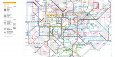 Mapa de trenes de Londres