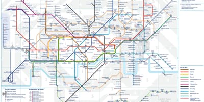 Mapa del metro de Londres