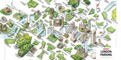 Mapa de los parques de Londres